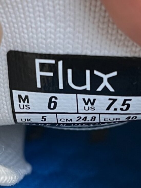 Flux Footwear Adapt Trainer White Womens Size 7.5 Athletic  Flux Footwear Adapt Trainer White Womens Size 7.5 Athletic Knit Shoes Sneakers
